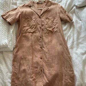 EUC Everlane Workwear Linen Dress XXS